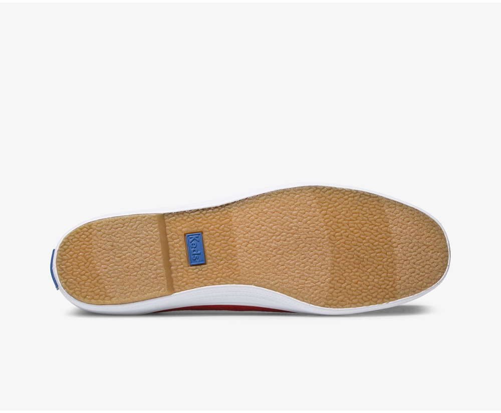 Keds Slip Ons Red - Bryn - Womens ZPHENO-127